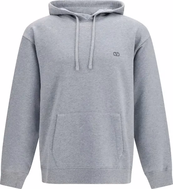 Valentino Garavani Gray Cotton Sweatshirt