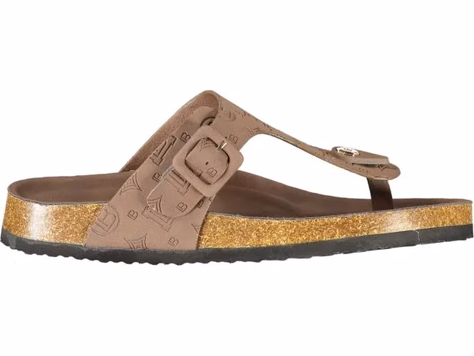 Laura Biagiotti Brown Polyurethane Women's Sandal