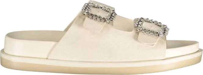 Laura Biagiotti White Polyurethane Women's Slipper