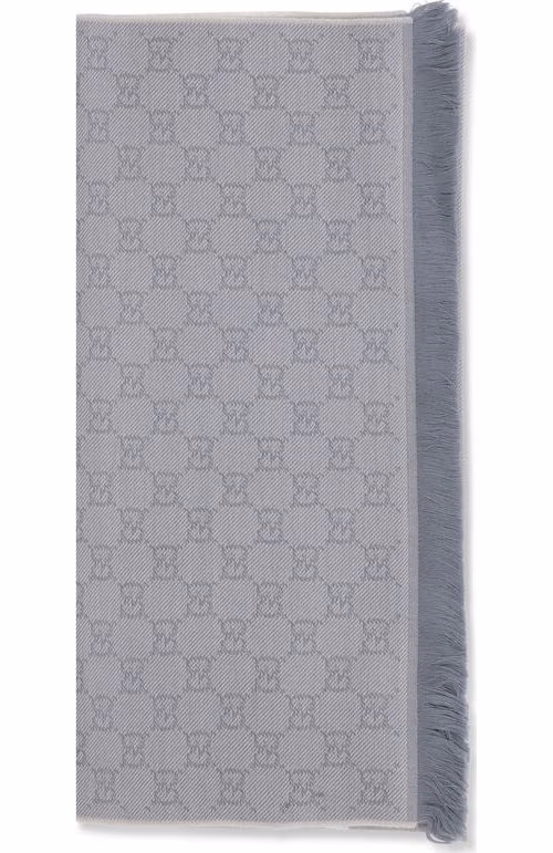 Gucci Gray Wool Oves Aries Scarf