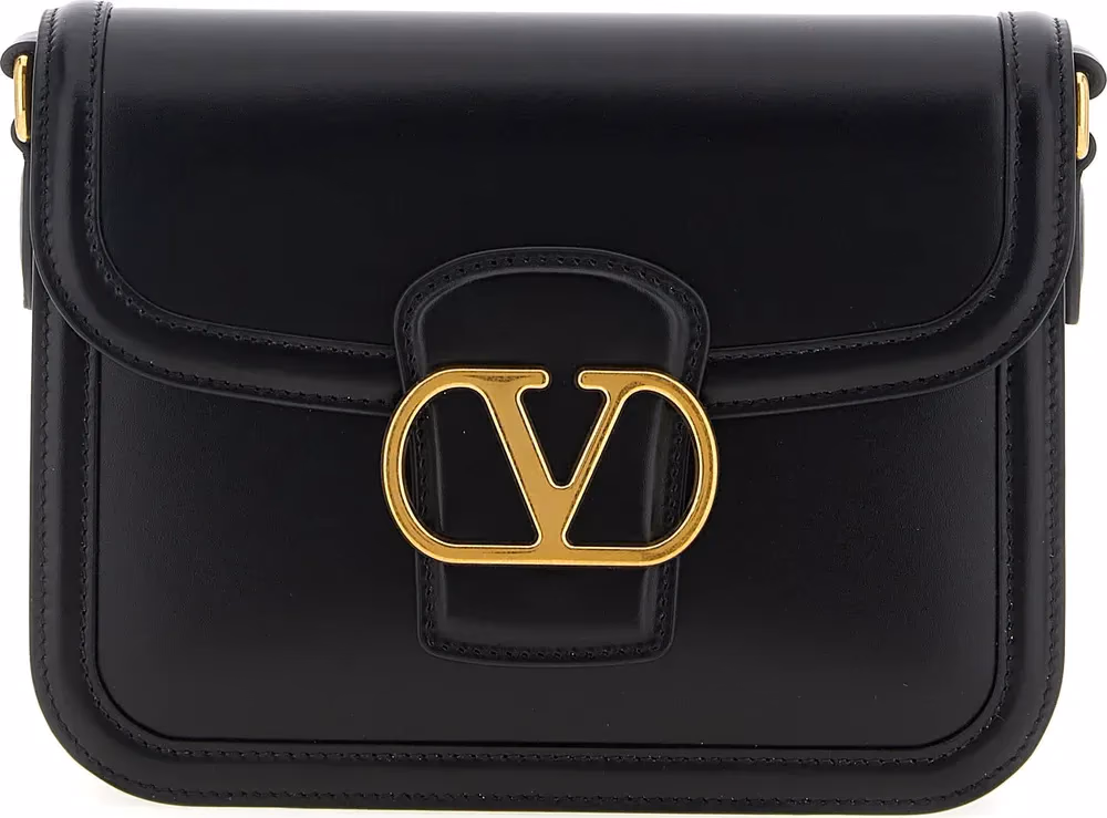 Valentino Garavani Black Calfskin Crossbody Bag