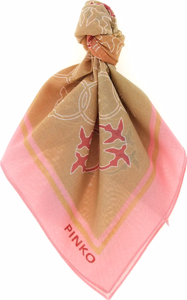 PINKO Multicolor Cotton Scarf