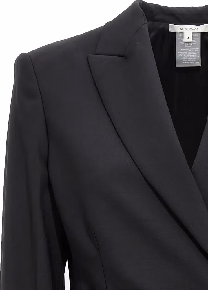 Nensi Dojaka Black Virgin Wool Blazer