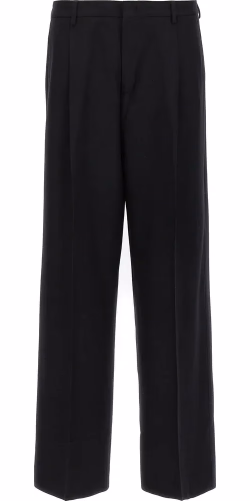CELLAR DOOR Black Virgin Wool Dress Pants