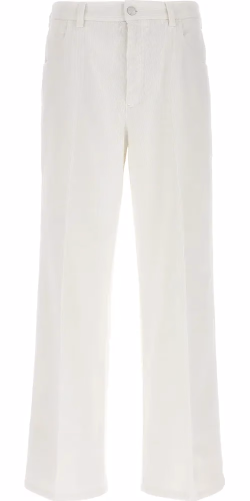 CELLAR DOOR White Cotton Casual Pants