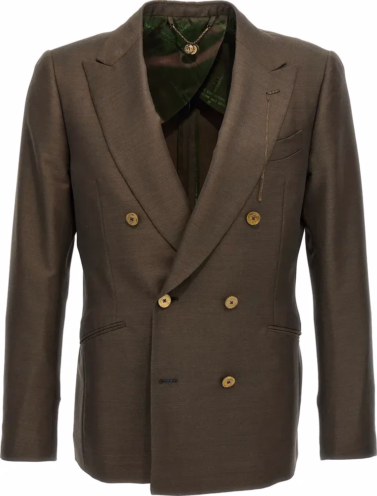MAURIZIO MIRI Bicolor Wool Blazer