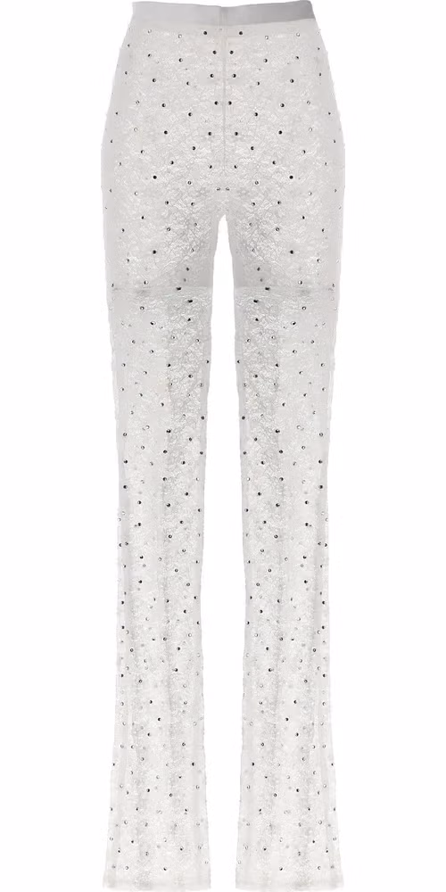 Alessandra Rich White Polyamide Leggings