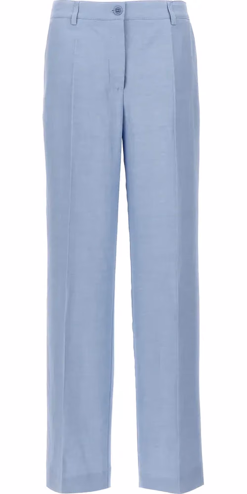 P.A.R.O.S.H. Blue Viscose Casual Pants