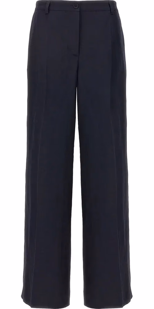 P.A.R.O.S.H. Blue Viscose Casual Pants