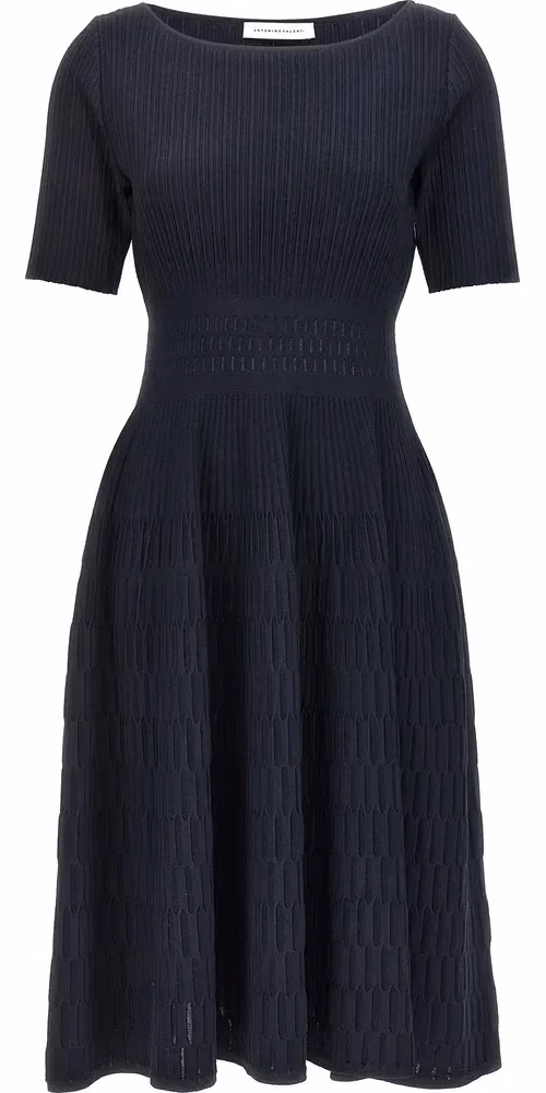 ANTONINO VALENTI Blue Viscose Midi Dress