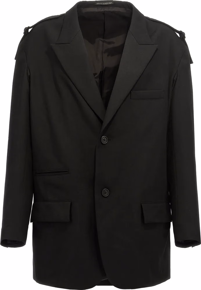 Yohji Yamamoto Black Wool Blazer