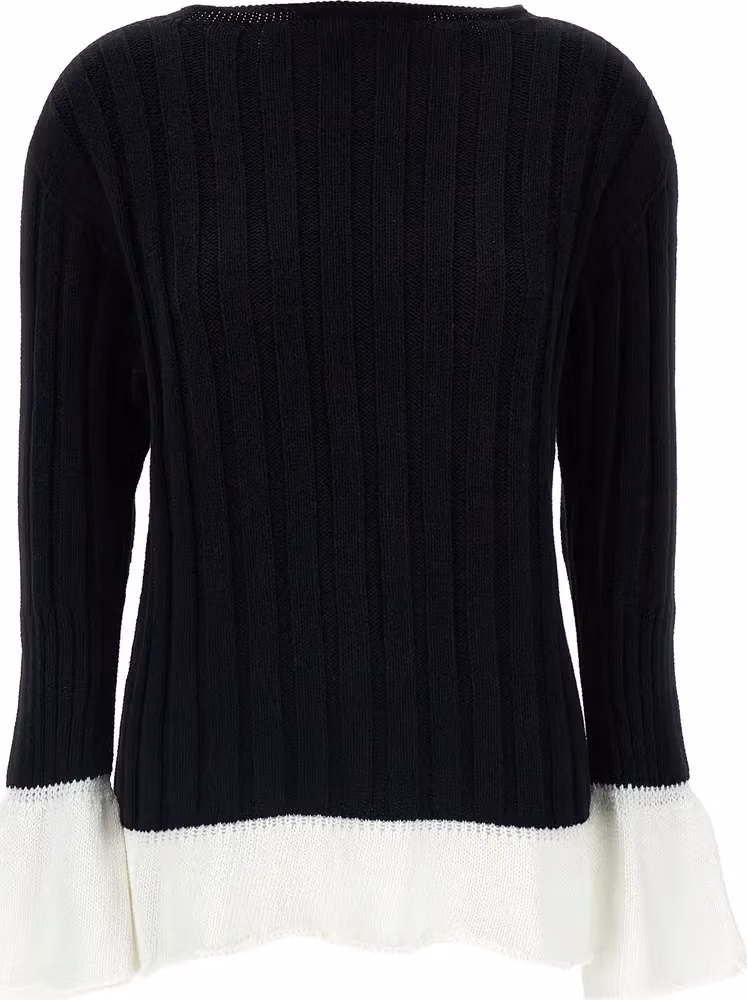 Issey Miyake Bicolor Cotton Cardigan