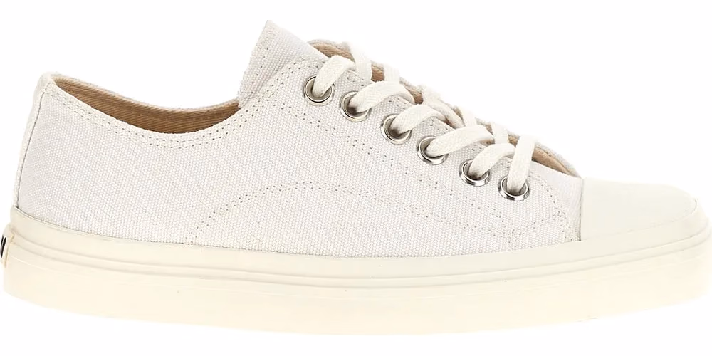 Moschino White Cotton Low Top Sneakers