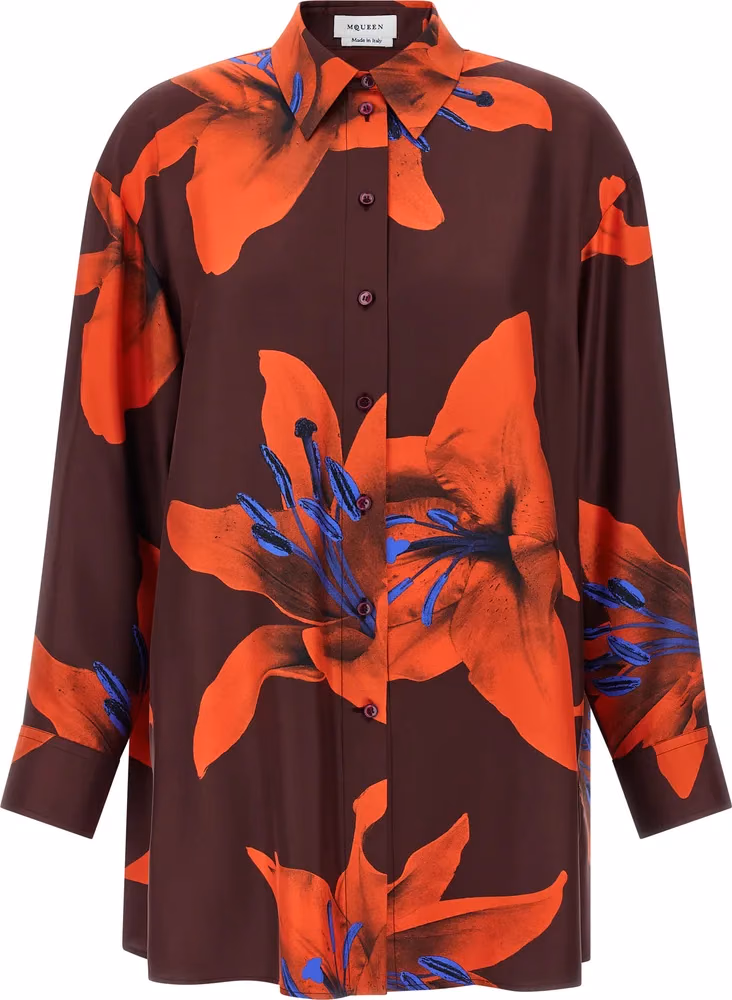 Alexander McQueen Multicolor Silk Blouse