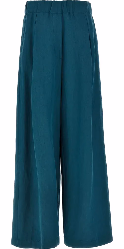Dries Van Noten Bicolor Wool Casual Pants