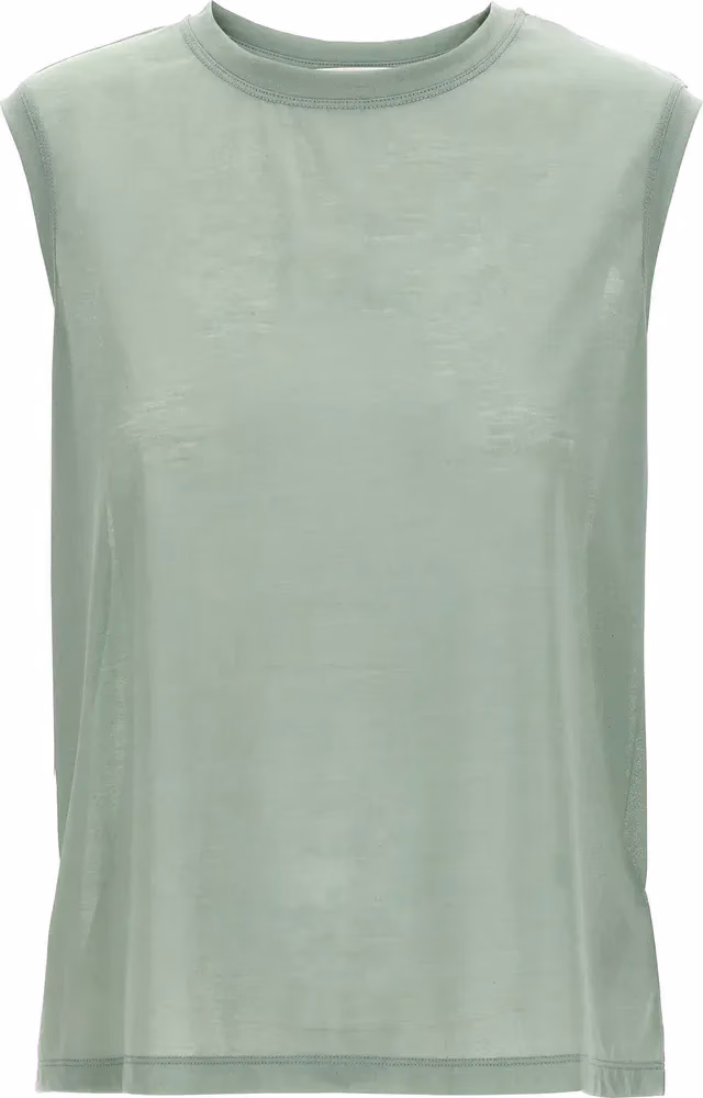 Victoria Beckham Bicolor Cotton Sleeveles T-Shirt