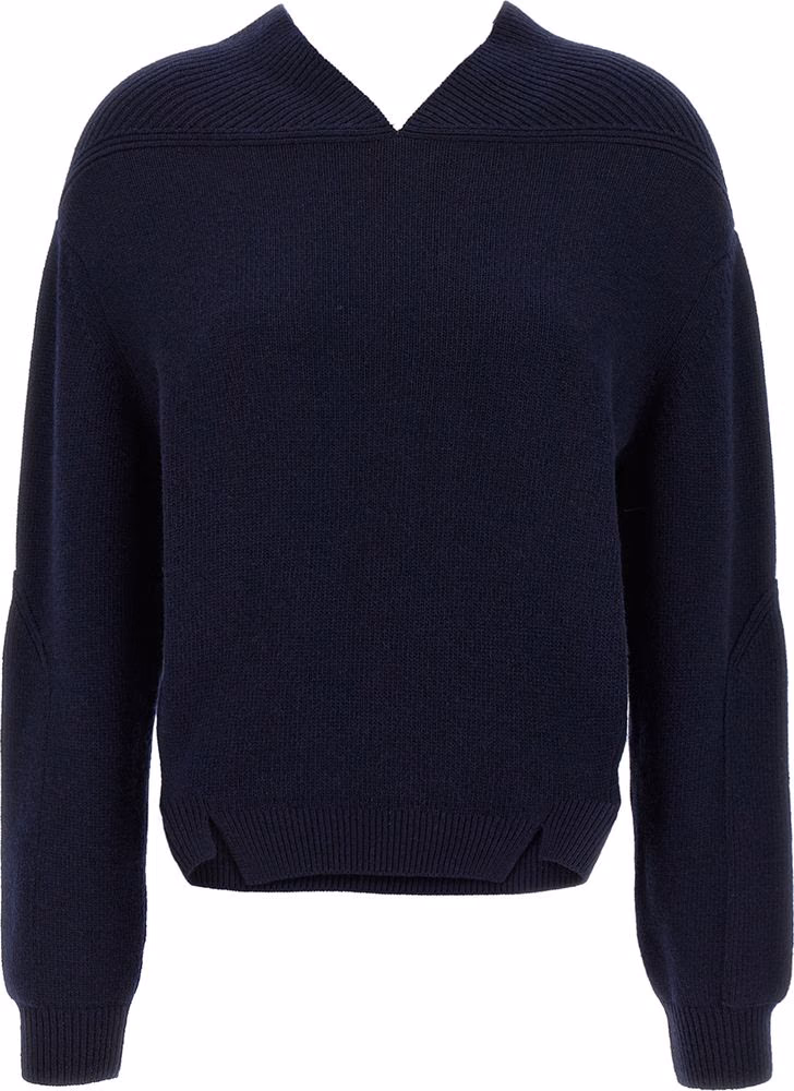 Victoria Beckham Blue Wool Cardigan