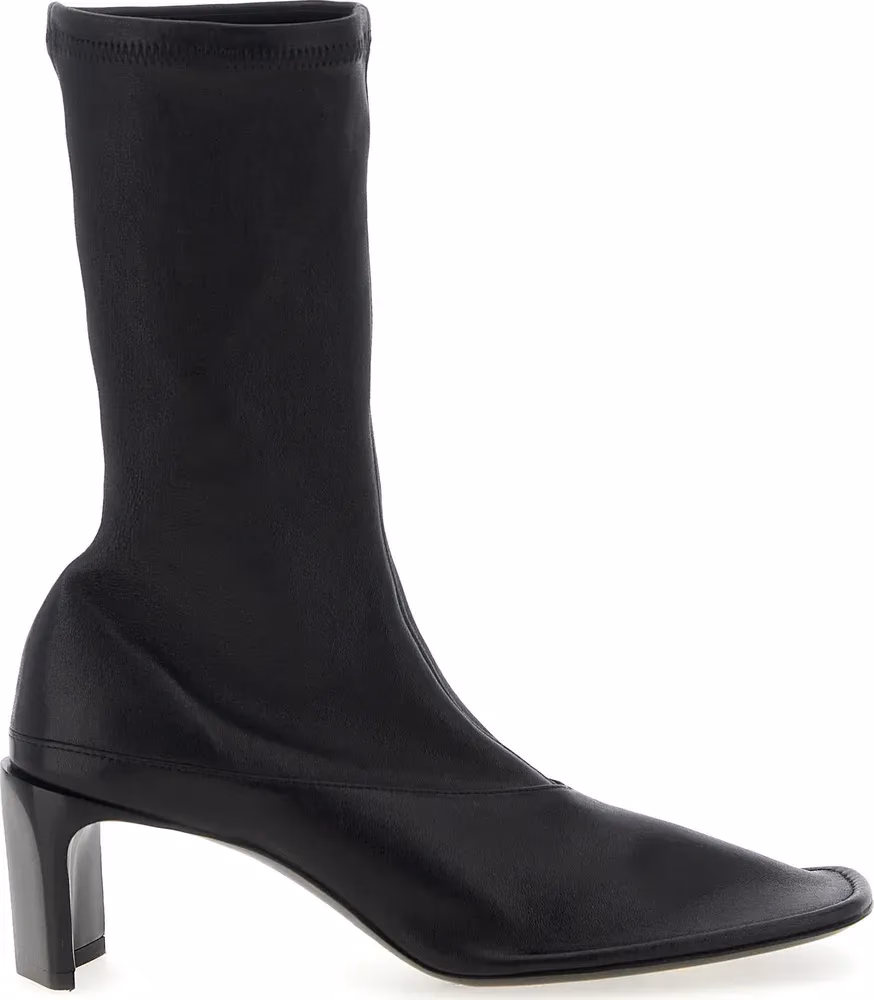 Jil Sander Black Lamb Leather Ankle Boots