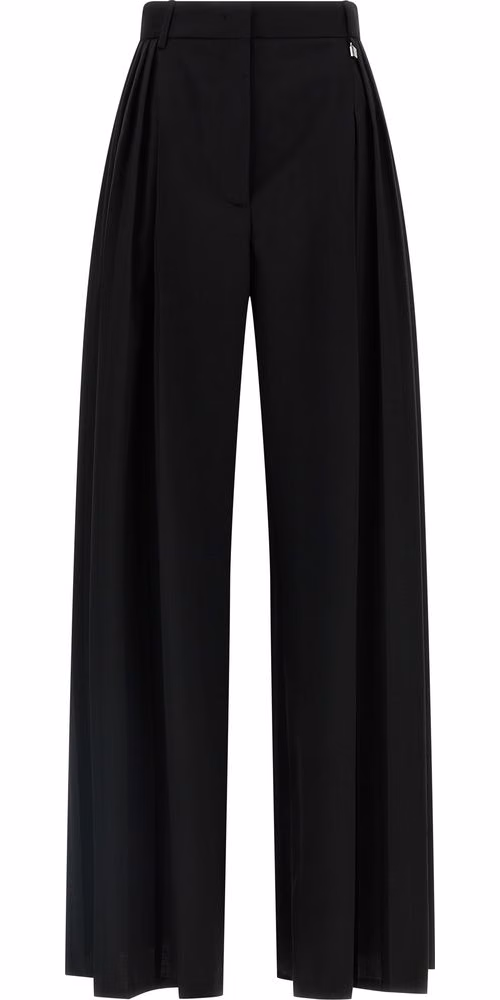 Giuseppe Di Morabito Black Virgin Wool Dress Pants