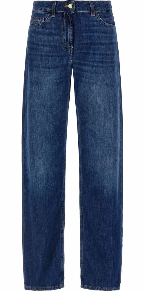 Elisabetta Franchi Blue Cotton Jeans Denim