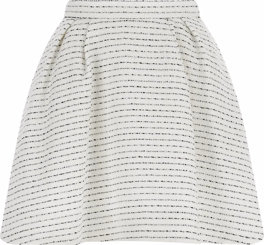Alessandra Rich White Polyamide Long Skirt