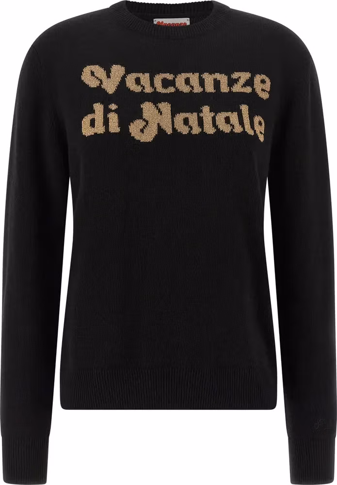 MC2 Saint Barth Black Wool Cardigan