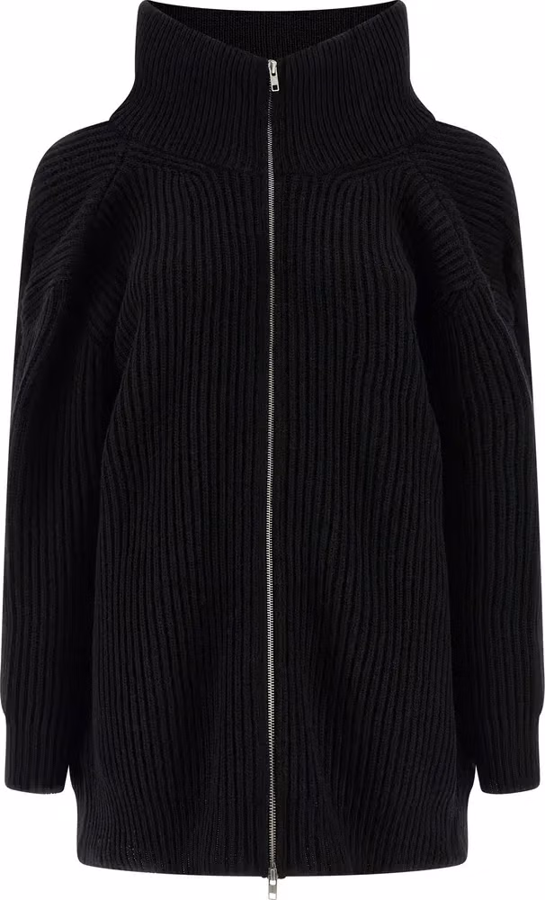 MM6 Maison Margiela Black Wool Short Dress