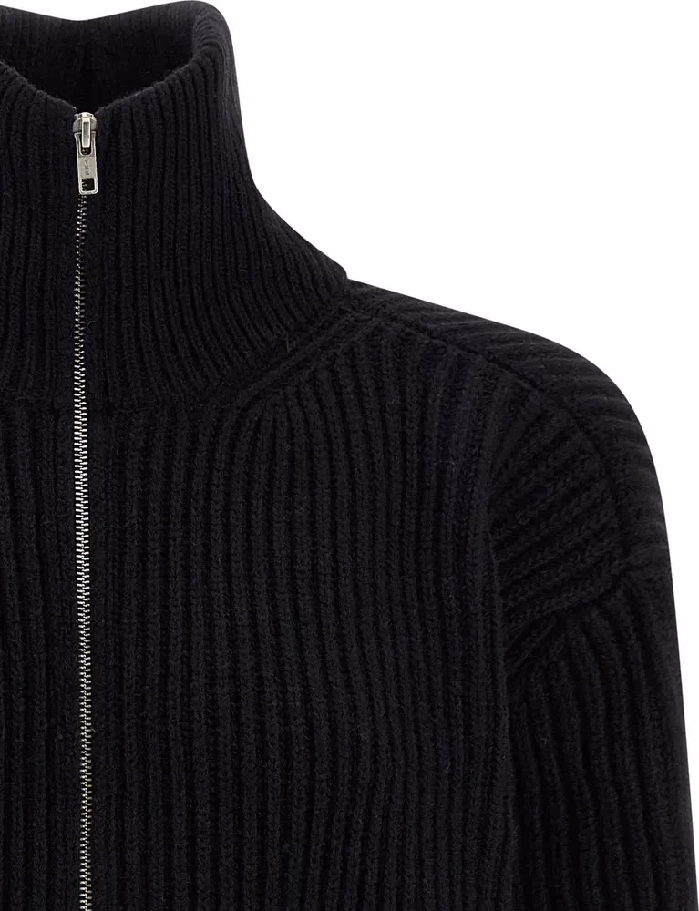MM6 Maison Margiela Black Wool Short Dress