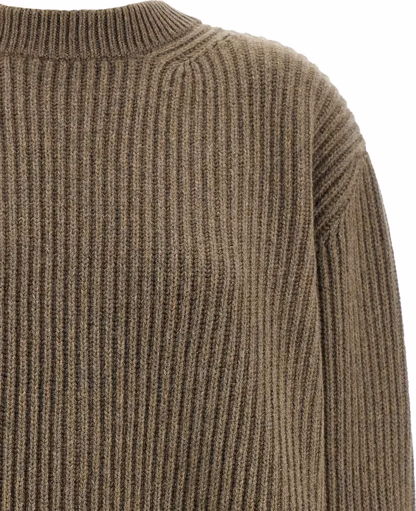 MM6 Maison Margiela Beige Virgin Wool Short Dress