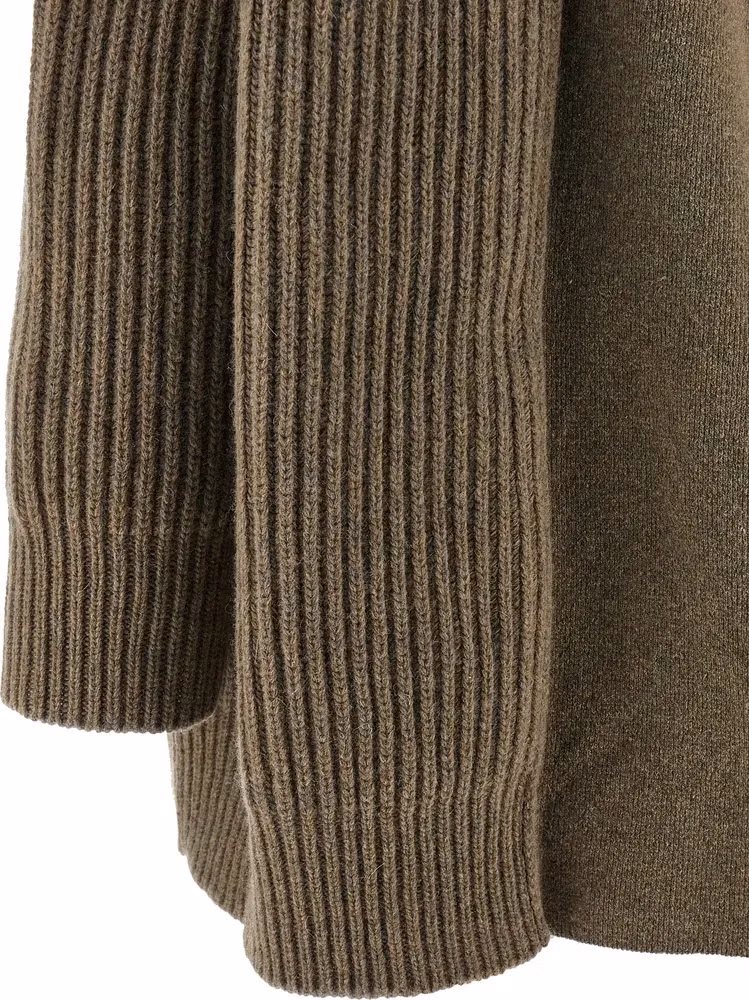 MM6 Maison Margiela Beige Virgin Wool Short Dress