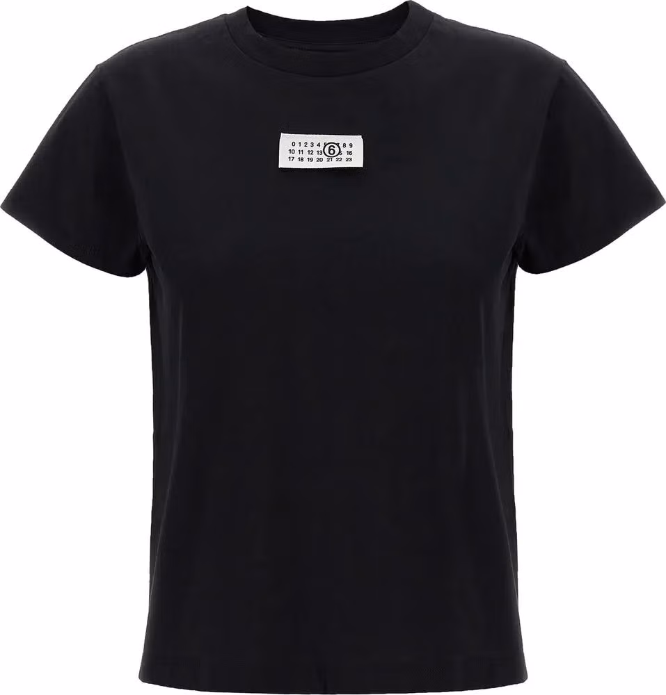 MM6 Maison Margiela Black Cotton T-Shirt