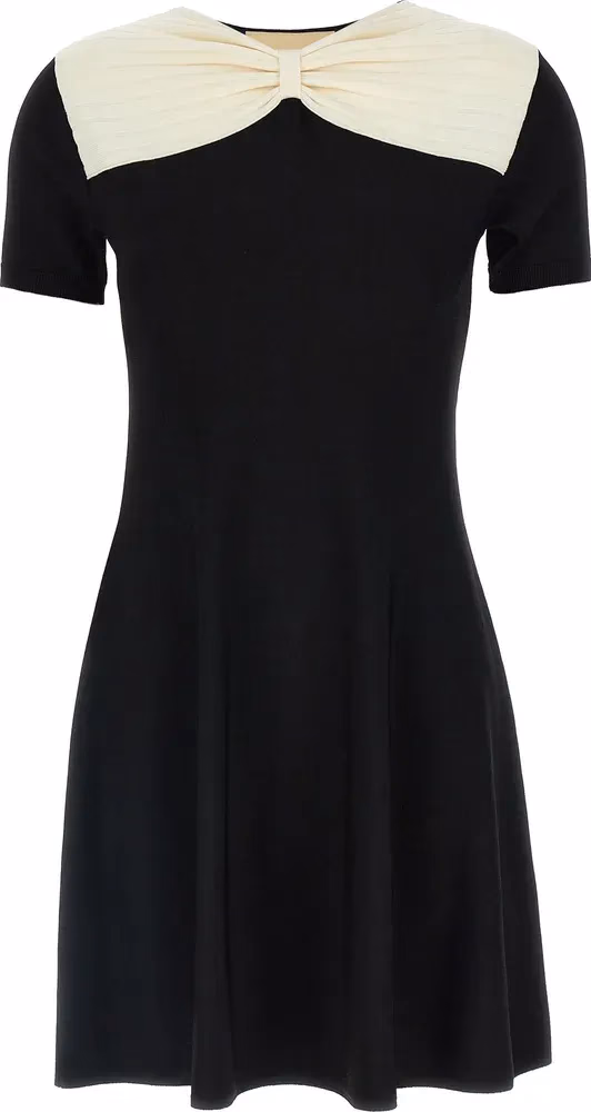 Valentino Garavani Black Viscose Short Dress