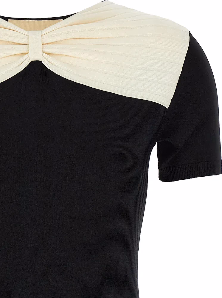 Valentino Garavani Black Viscose Short Dress