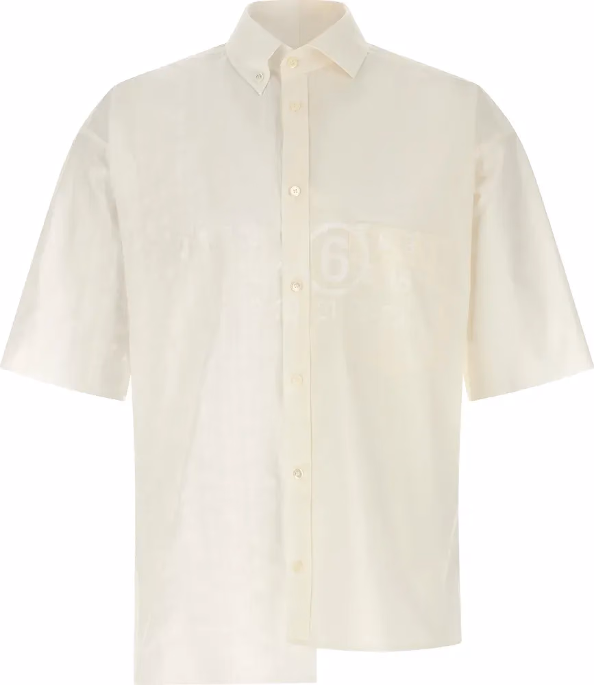 MM6 Maison Margiela White Cotton Blouse