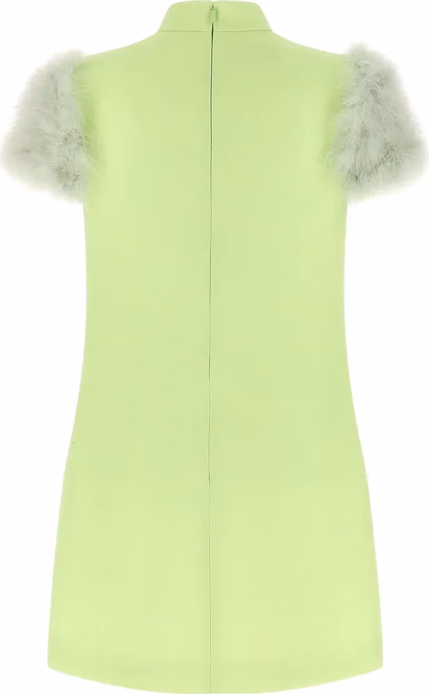 Valentino Garavani Bicolor Virgin Wool Short Dress