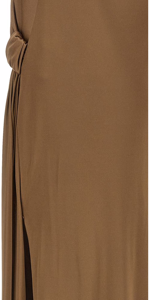 Elisabetta Franchi Beige Viscose Long Dress