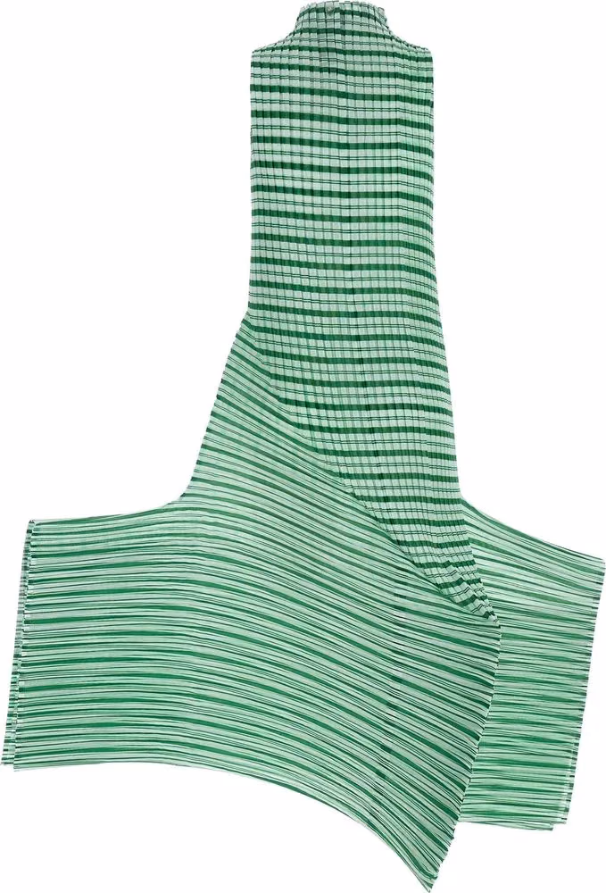 Issey Miyake Bicolor Polyester Long Dress