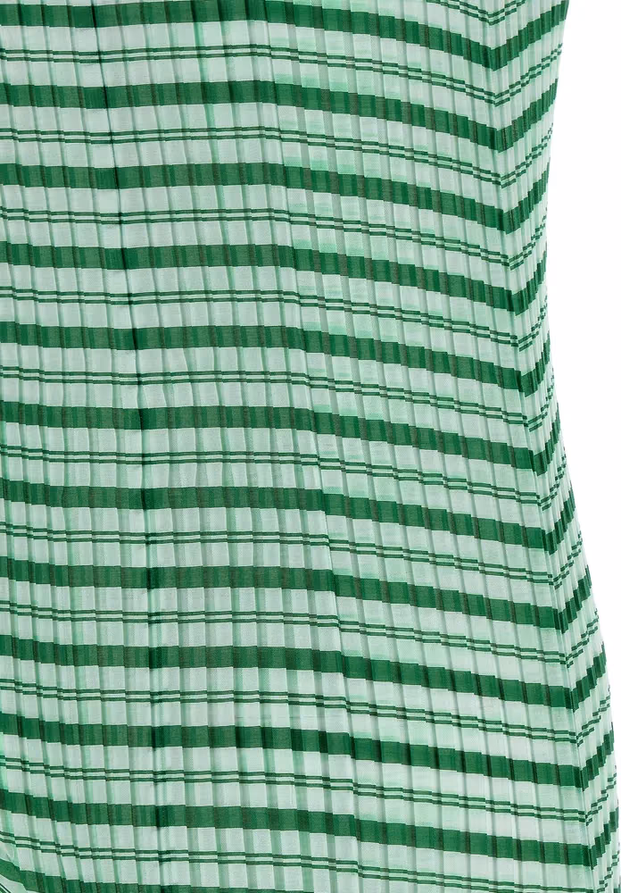 Issey Miyake Bicolor Polyester Long Dress