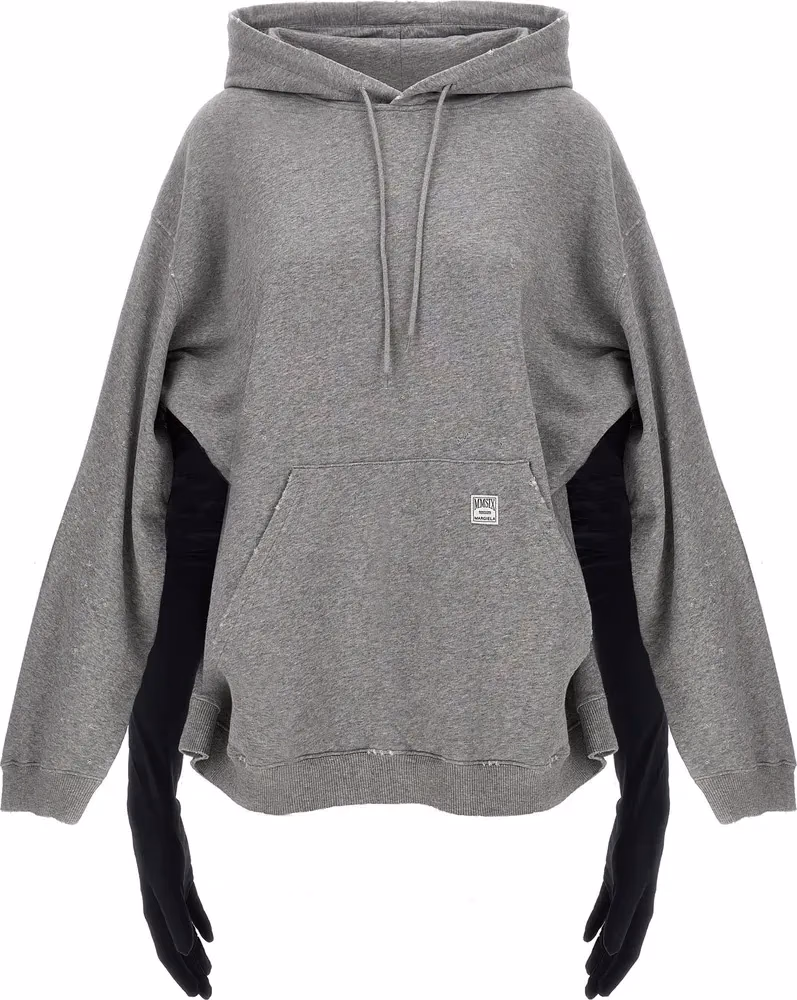 MM6 Maison Margiela Gray Cotton Short Dress