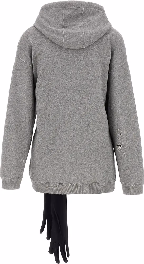 MM6 Maison Margiela Gray Cotton Short Dress