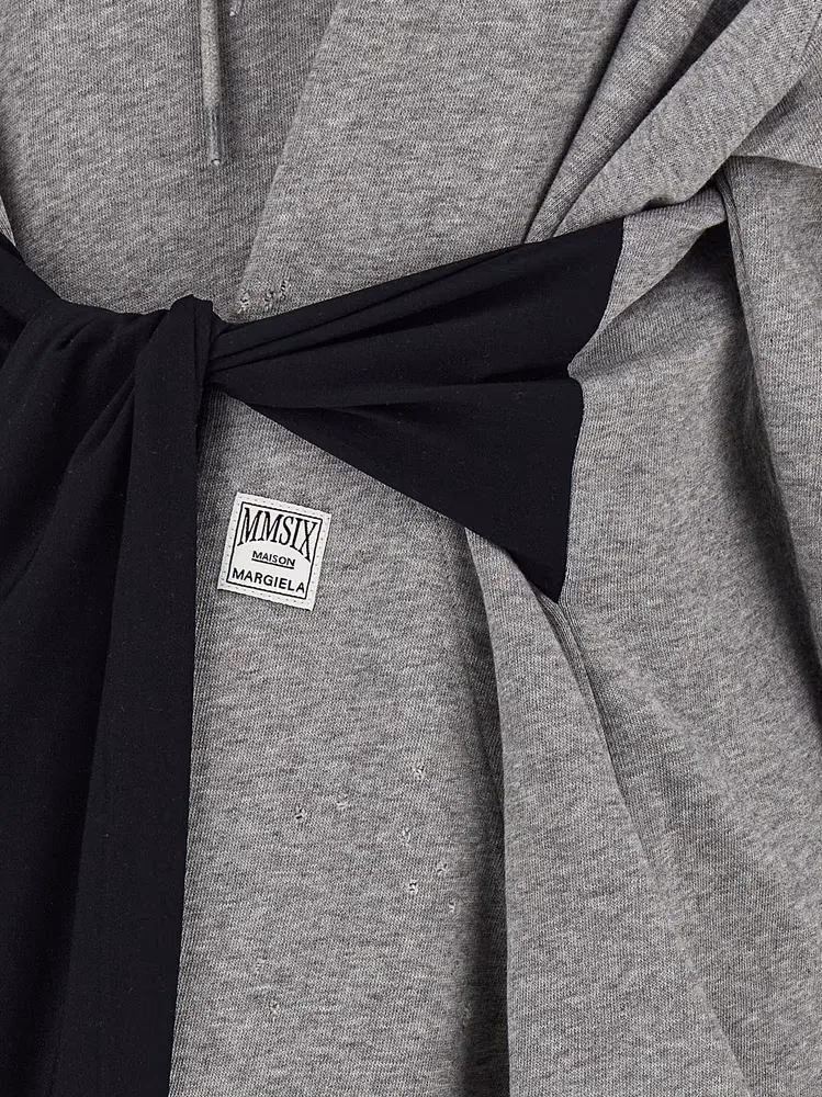 MM6 Maison Margiela Gray Cotton Short Dress