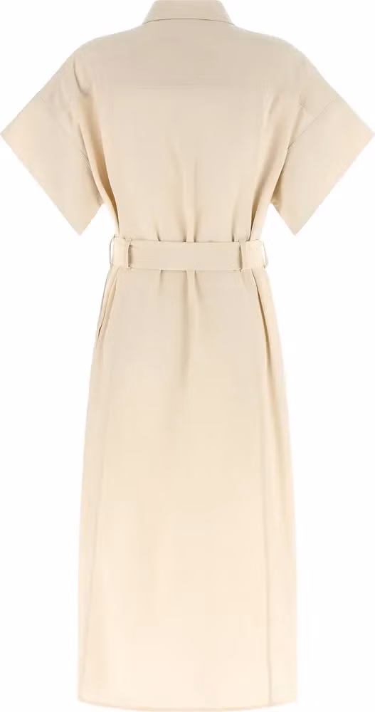 PINKO Beige Cotton Midi Dress