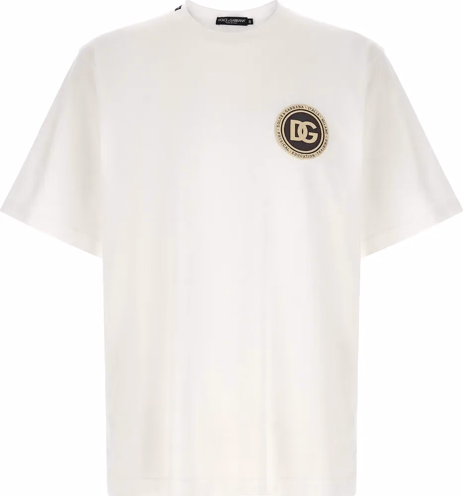 Dolce & Gabbana White Cotton T-Shirt