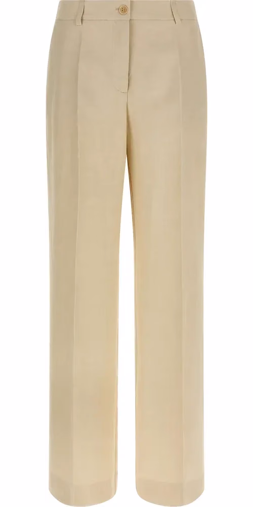P.A.R.O.S.H. Beige Viscose Casual Pants