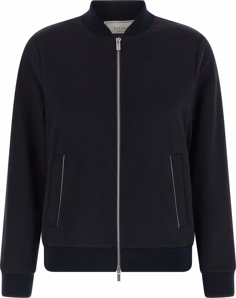 Peserico Blue Cotton Bomber