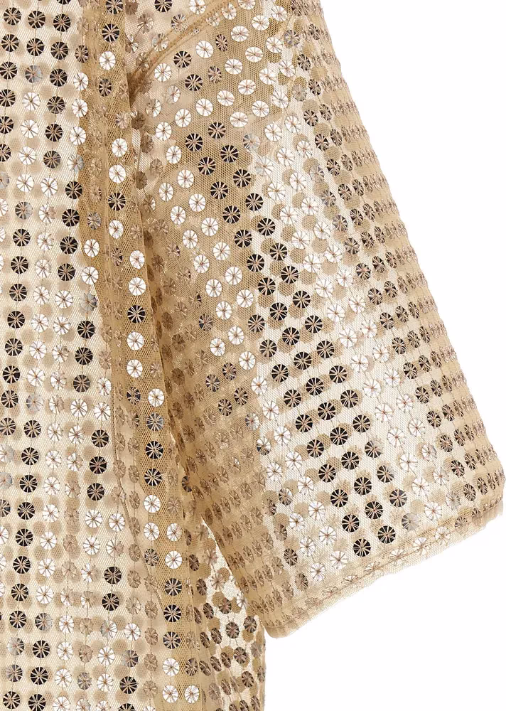 Fabiana Filippi Beige Polyester Short Dress