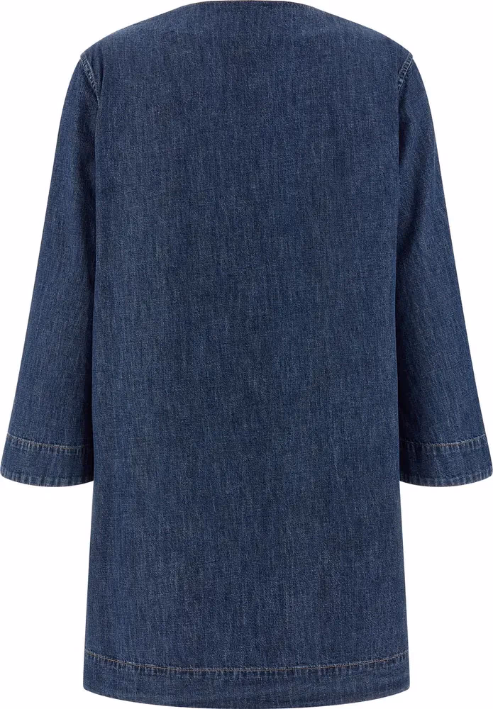 Valentino Garavani Blue Cotton Short Dress