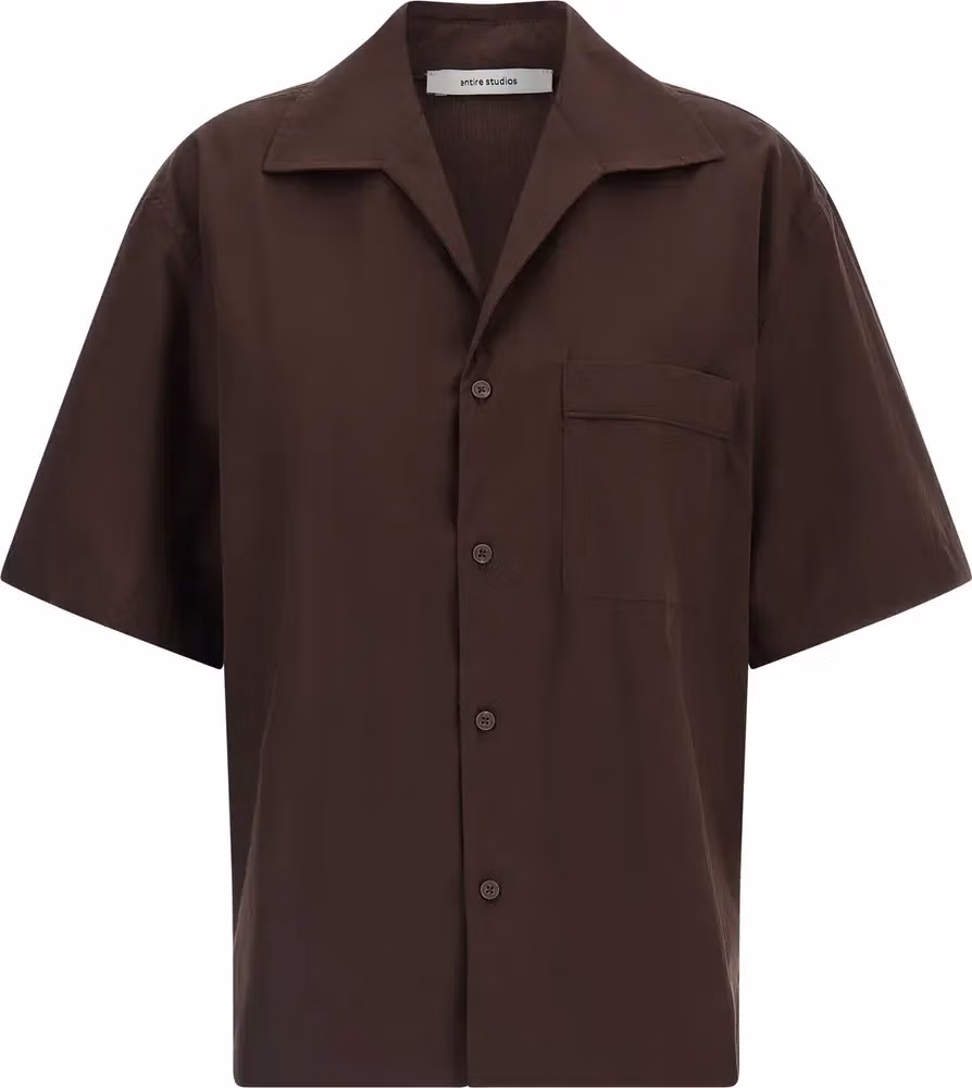 Entire Studios Brown Cotton Blouse