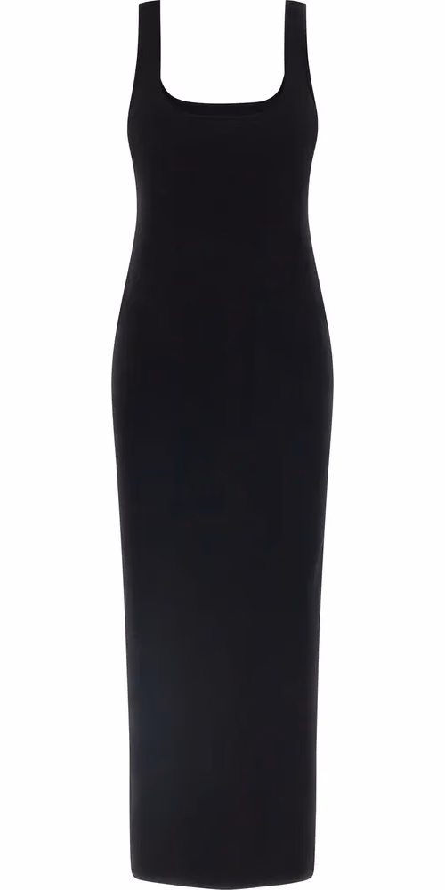 Entire Studios Black Viscose Midi Dress