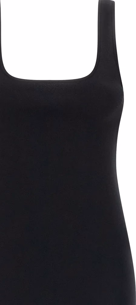 Entire Studios Black Viscose Midi Dress